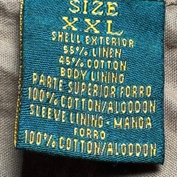 VTG Apricorn Zipper Up Snap Front Utility Military Chore Barn Jacket Men XXL Tan - Picture 15 of 16